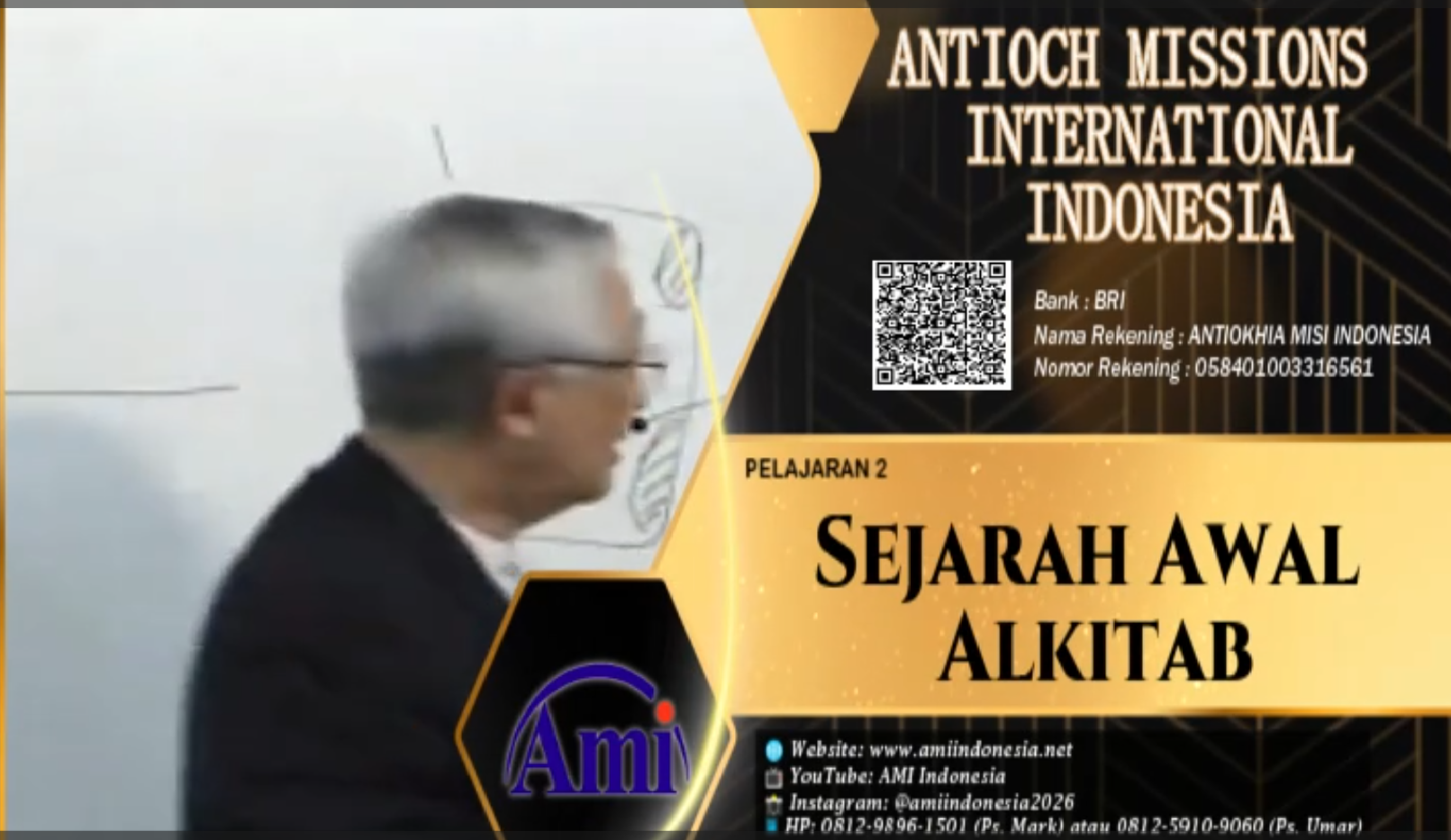 24. SEJARAH AWAL ALKITAB | AMI INDONESIA